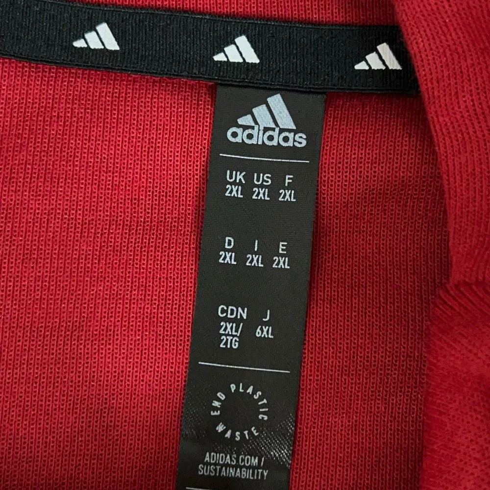 Atlanta United FC Hoodie Mens 2XL Red Adidas Soccer Pullover MLS Sweatshirt Top